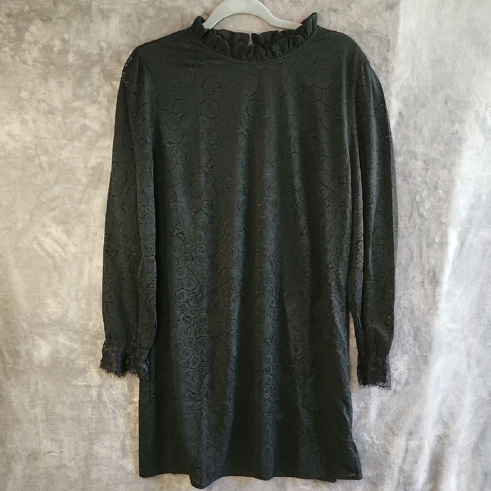 Elegant Black Long Sleeve Dress